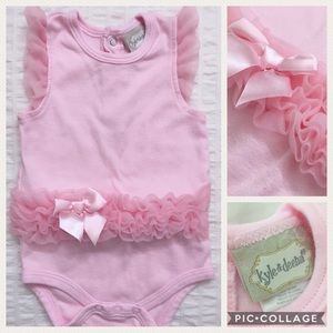 VGUC Light Pink Onesie with Tutu by Kyle & Deena